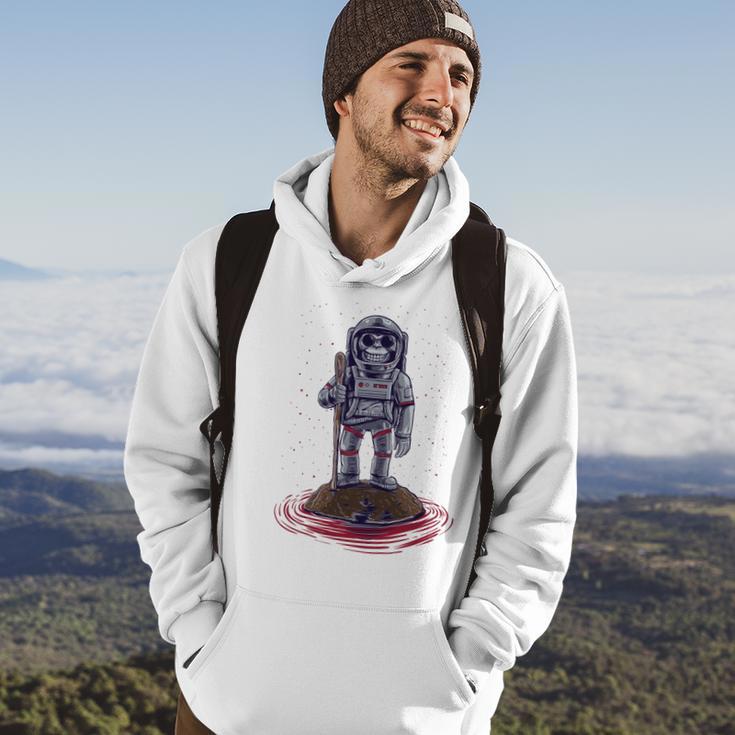 Funny Astronaut Monkey V3 Hoodie Lifestyle