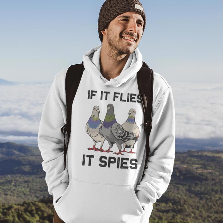 Funny Birds Pun Pigeon If It Flies It Spies Birds Are Liars Hoodie Lifestyle