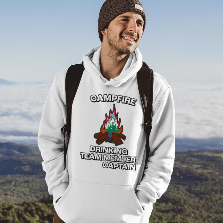 Funny Campfire Team Captain - Great Camping Hoodie Lifestyle