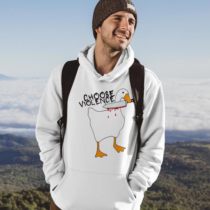 Goose With Knife Sticker Goose Sticker Funny Quotes Funny Animal Stickerspeace Was Never An Option Hoodie Lifestyle