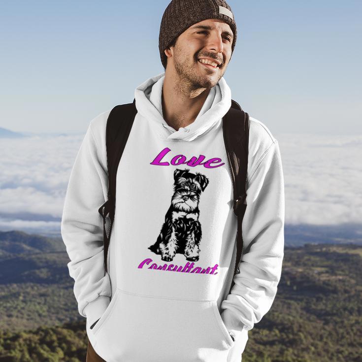 Miniature Schnauzer At Home Love Consultant Multi Tasking Dog Hoodie Lifestyle