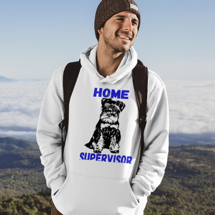 Miniature Schnauzer Home Supervisor Child Wrangler Multi Tasking Dog Hoodie Lifestyle