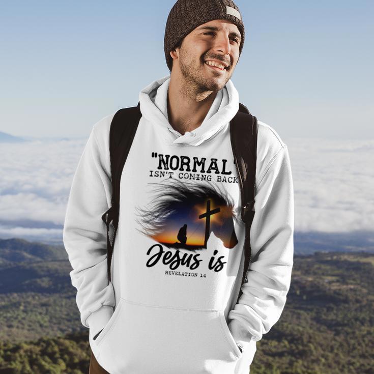 Normal Isnt Coming Back Jesus Is Revelation For Horse Lovers Hoodie Lifestyle