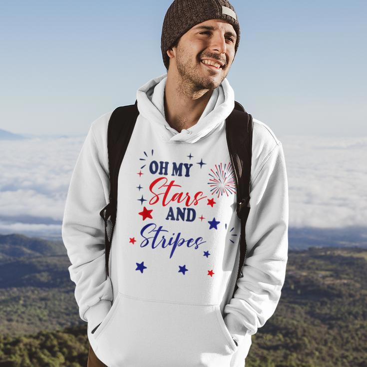 Oh My Stars And Stripes July 4Th Patriotic Fireworks Hoodie Lifestyle