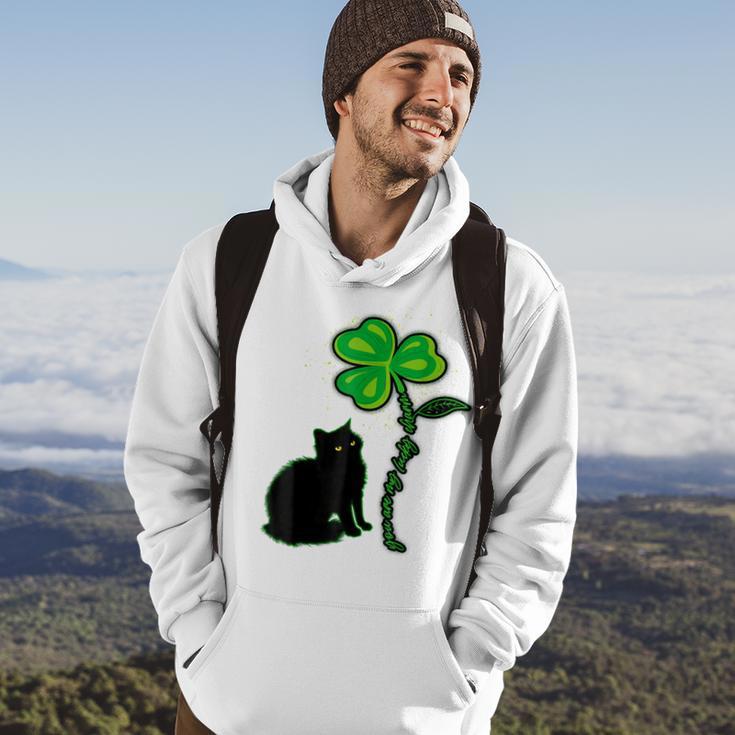 St Patricks Day Black Cat My Lucky Charm Hoodie Lifestyle