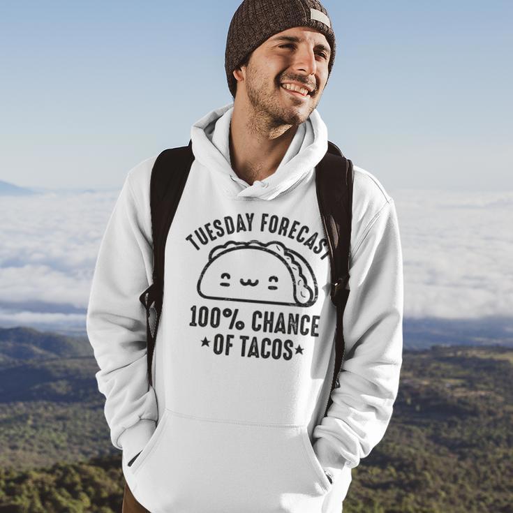 Tasty Taco Tuesday Forecast 100 Chance Of Tacos Hoodie Lifestyle