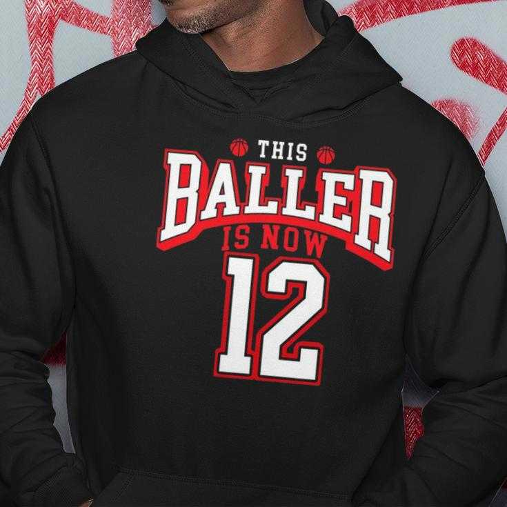 12Th Birthday Basketball Lover 12 Years Old Bday Hoodie Unique Gifts