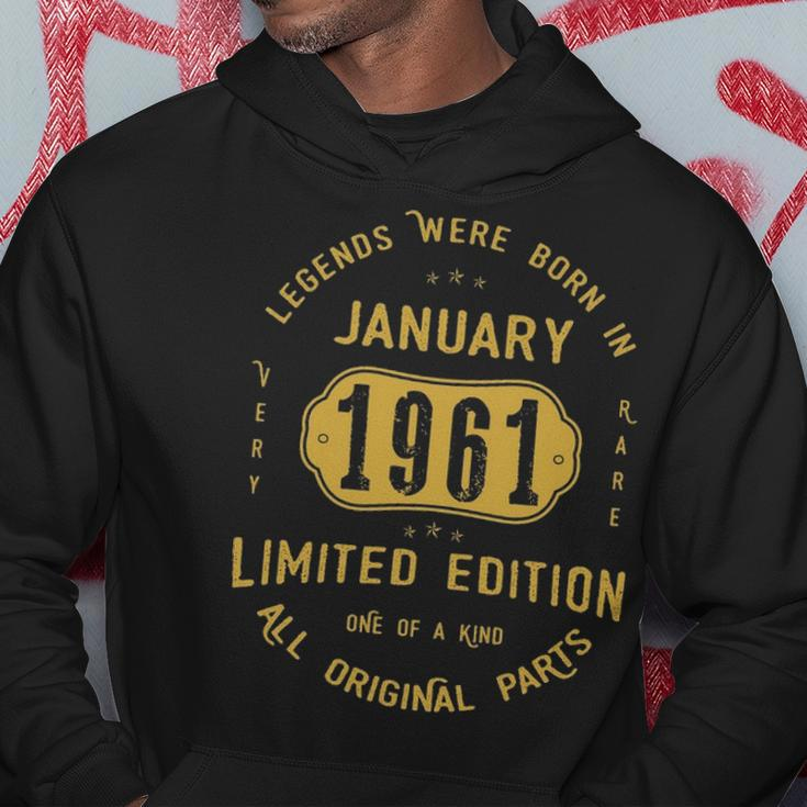 1961 January Birthday Gift 1961 January Limited Edition Hoodie Funny Gifts