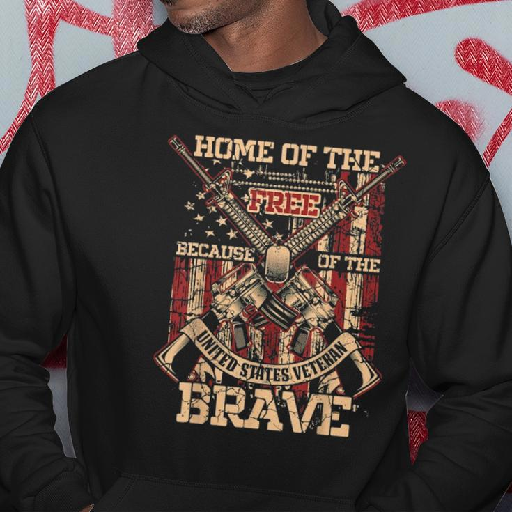 4Th Of July Military Home Of The Free Because Of The Brave Hoodie Unique Gifts