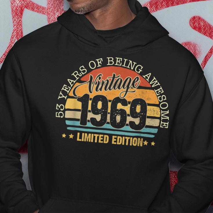 53 Years Old Gift Vintage 1969 Limited Edition 53Rd Birthday Hoodie Funny Gifts