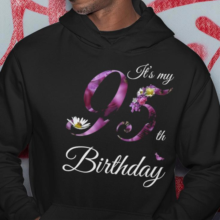 95 Years Old Floral 1927 Its My 95Th Birthday Gift Hoodie Unique Gifts