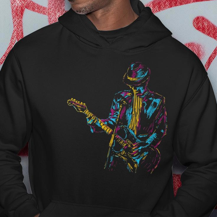 Abstract Art Musician Music Band Bass Player Hoodie Unique Gifts