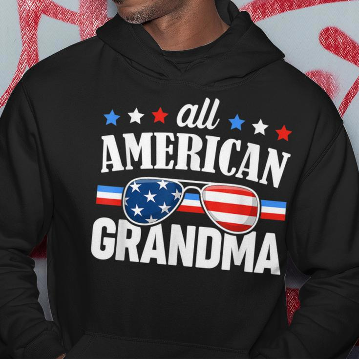 All American Grandma 4Th Of July Usa Family Matching Outfit Hoodie Funny Gifts