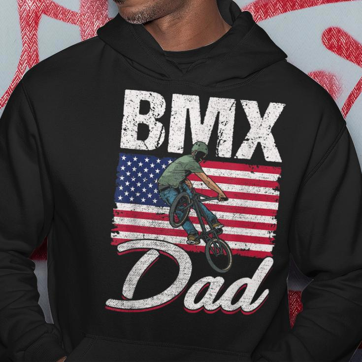 American Flag Bmx Dad Fathers Day Funny 4Th Of July Hoodie Funny Gifts