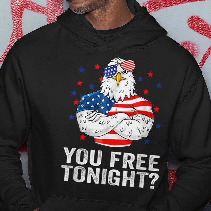 Are You Free Tonight 4Th Of July Independence Day Bald Eagle Hoodie Funny Gifts