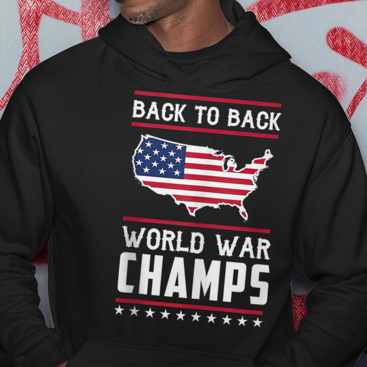 Back To Back Undefeated World War Champs Hoodie Funny Gifts