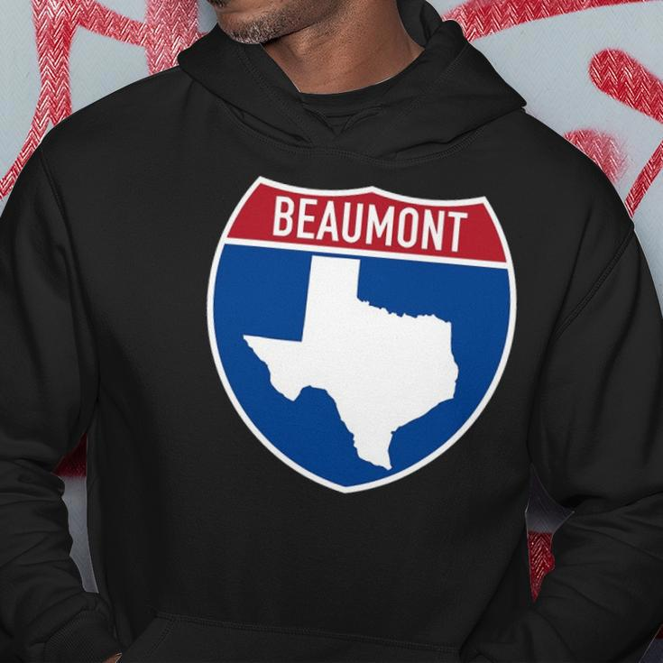 Beaumont Texas Tx Interstate Highway Vacation Souvenir Hoodie Unique Gifts
