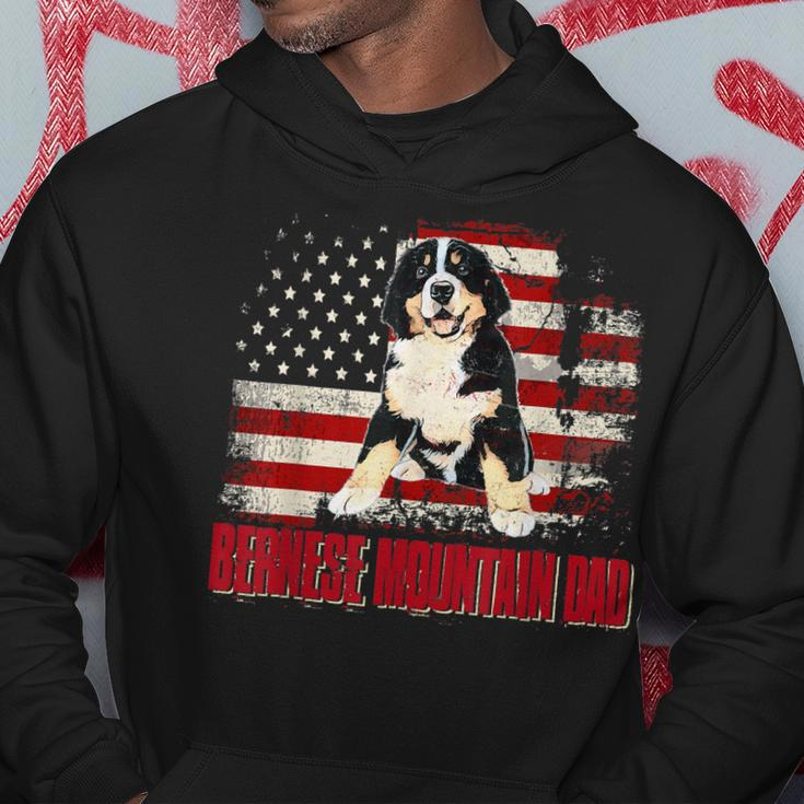 Bernese Mountain Dad American Flag 4Th Of July Dog Lovers V2 Hoodie Funny Gifts