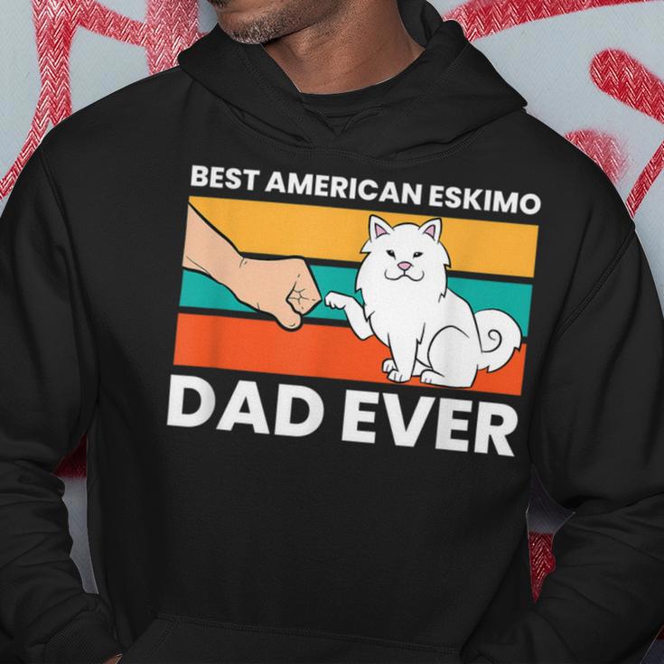 Best American Eskimo Dad Ever Funny American Eskimo Dad Hoodie Unique Gifts