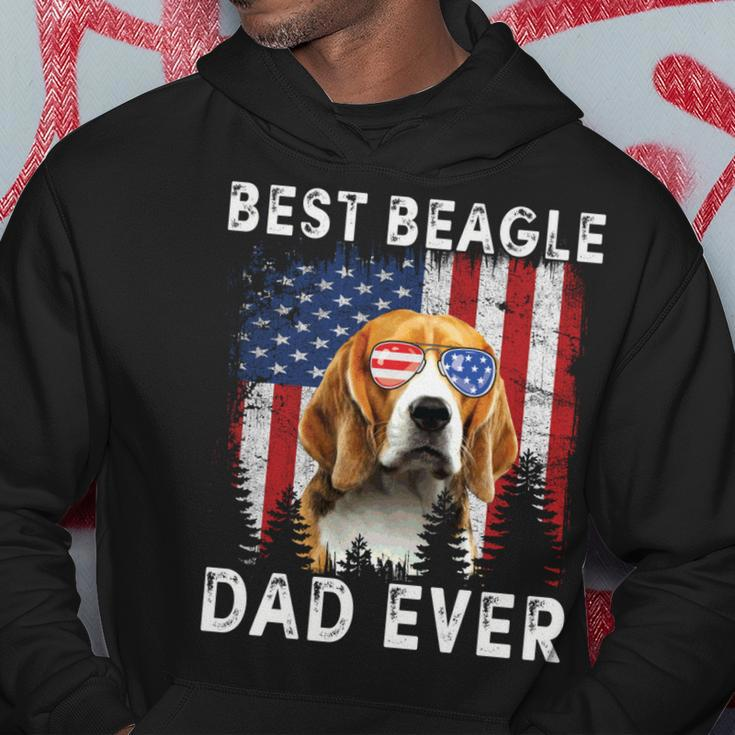 Best Boxer Dad Ever American Flag Fathers Day 4Th Of July Hoodie Funny Gifts