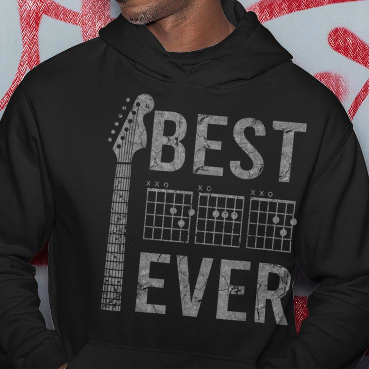 Best Dad Ever Chord Guitar Guitarist Fathers Day Musician Hoodie Unique Gifts