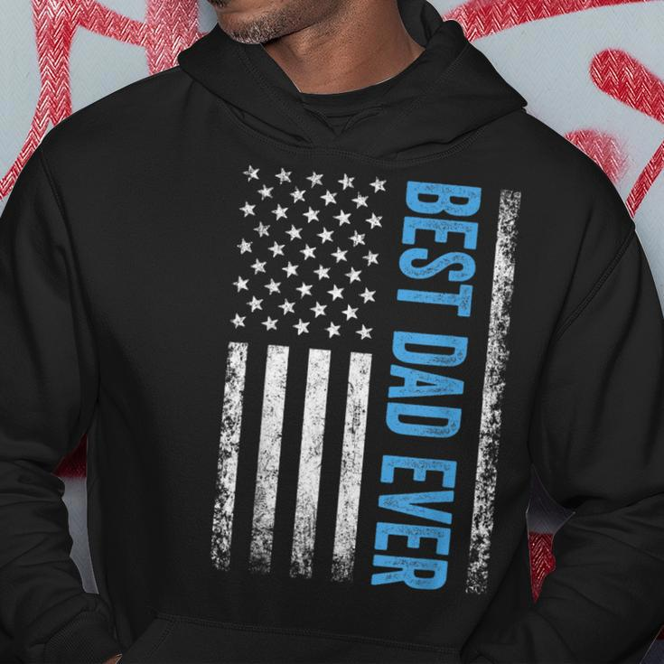 Best Dad Ever Us American Flag Gift For Fathers Day Hoodie Unique Gifts