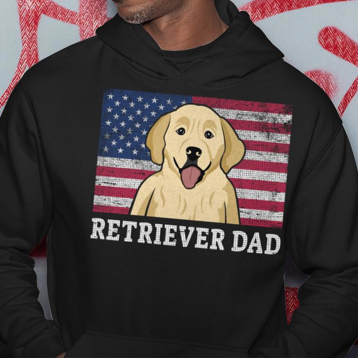 Best Retriever Dad Ever American Flag 4Th Of July Patriotic Hoodie Funny Gifts