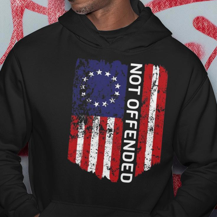 Betsy Ross Flag 1776 Not Offended Vintage American Flag Usa Hoodie Unique Gifts