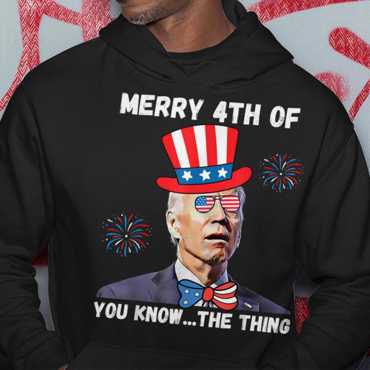 Biden Dazed Merry 4Th Of You Know The Thing 4Th Of July Hoodie Unique Gifts