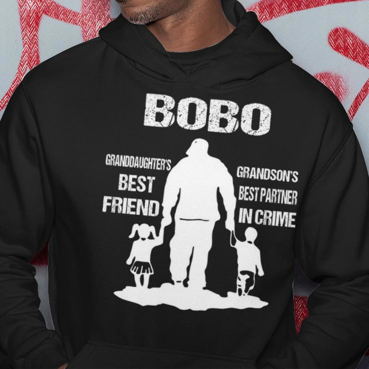 Bobo Grandpa Gift Bobo Best Friend Best Partner In Crime Hoodie Funny Gifts