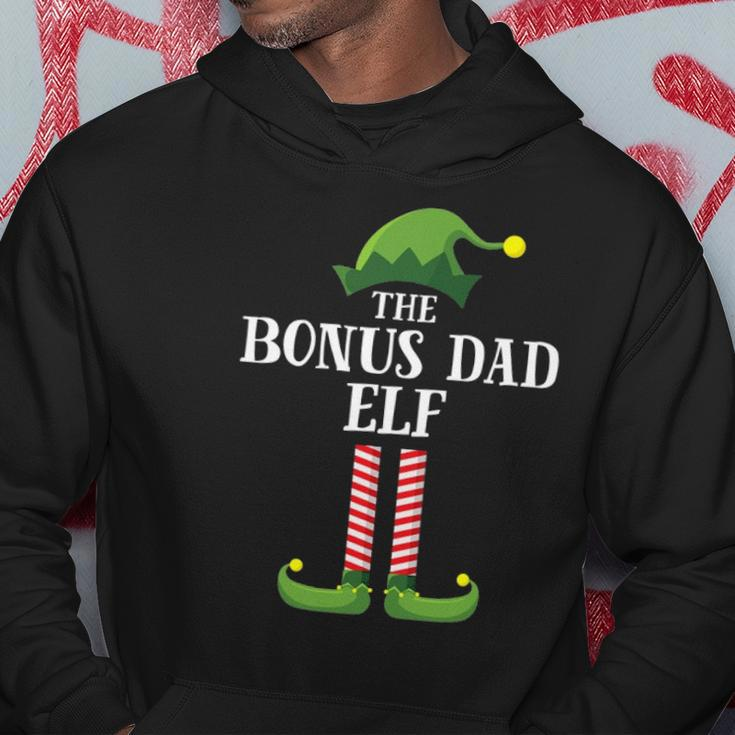 Bonus Dad Elf Matching Family Group Christmas Party Pajama Hoodie Unique Gifts