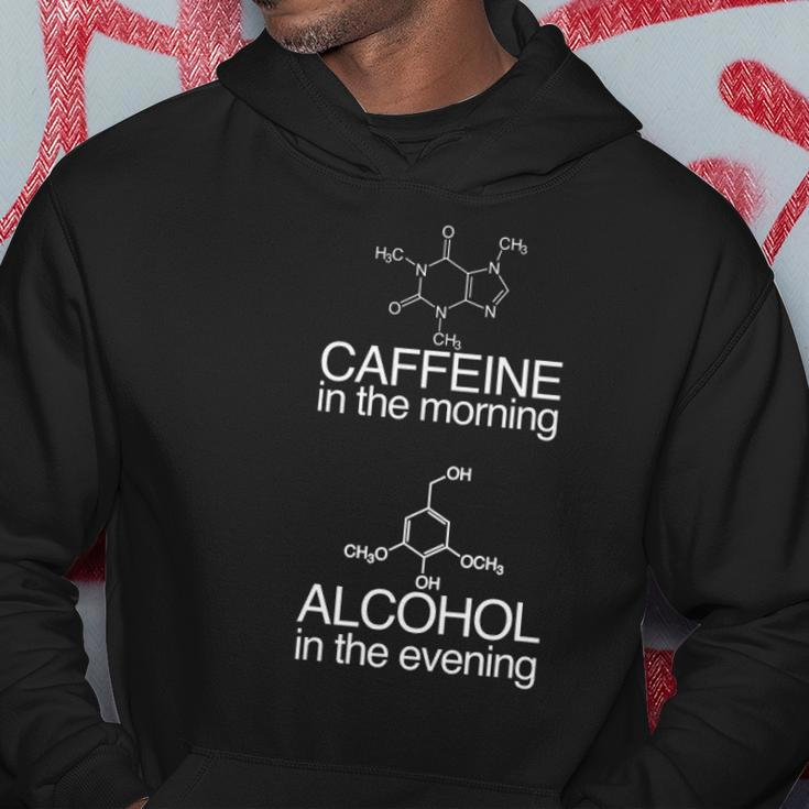 Caffeine Molecule & Alcohol Molecule Funny Gift Hoodie Unique Gifts