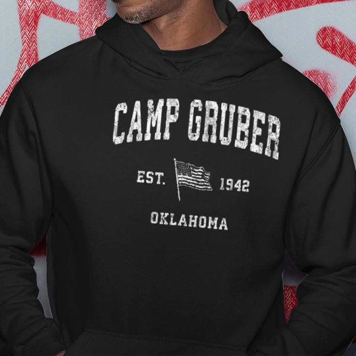 Camp Gruber Oklahoma Ok Vintage Us Flag Sports Tee Hoodie Unique Gifts