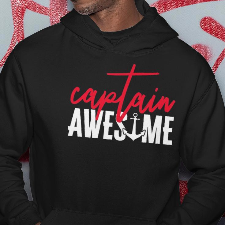 Captain Awesome Funny Sailing Boating Sailor Boat Hoodie Unique Gifts