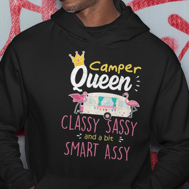 Classy Sassy Camper Queen - Travel Trailer Rv Gift - Camping Hoodie Unique Gifts