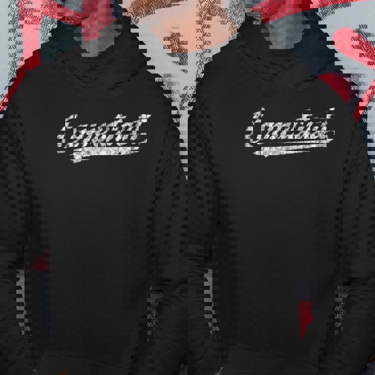Connecticut Ct Vintage Sports Script Retro Tee Hoodie Unique Gifts