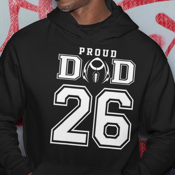 Custom Proud Football Dad Number 26 Personalized For Men Hoodie Personalized Gifts
