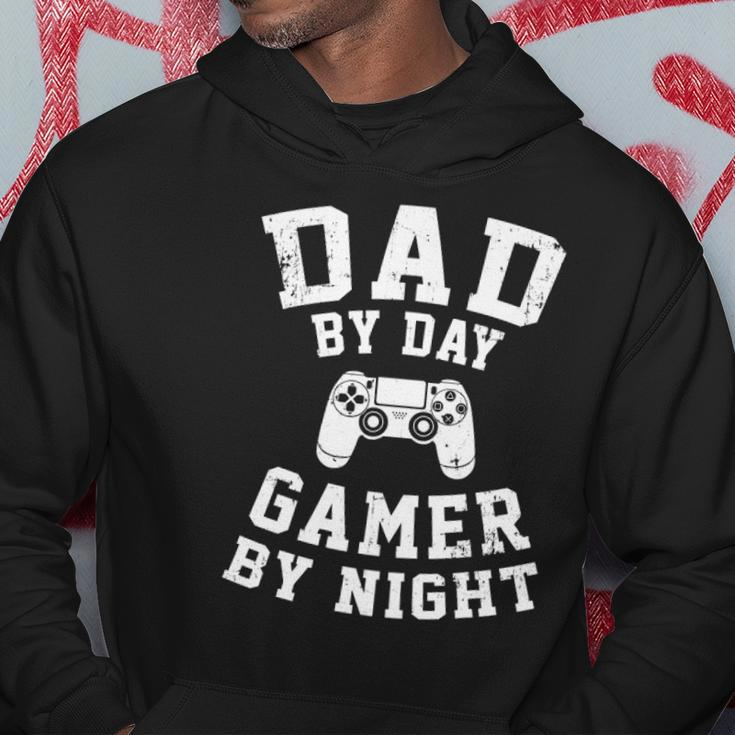 Dad By Day Gamer By Night Cool Gaming Father Gift Idea Hoodie Unique Gifts