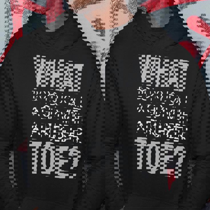 Dad Joke Novelty Tee The One About A Guy With A Rubber Toe Hoodie Unique Gifts