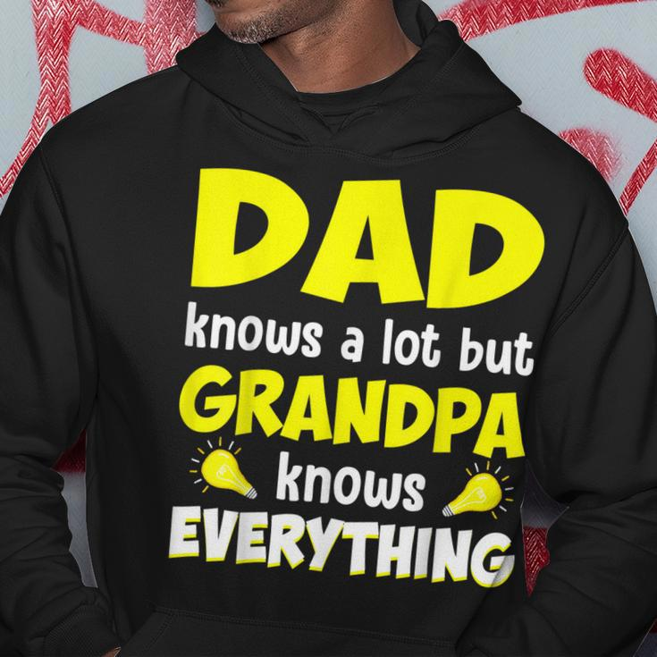 Dad Knows A Lot But Grandpa Know Everything Father Day Hoodie Personalized Gifts