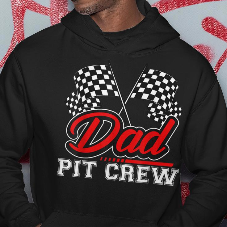 Dad Pit Crew Funny Birthday Boy Racing Car Pit Crew B-Day Hoodie Funny Gifts