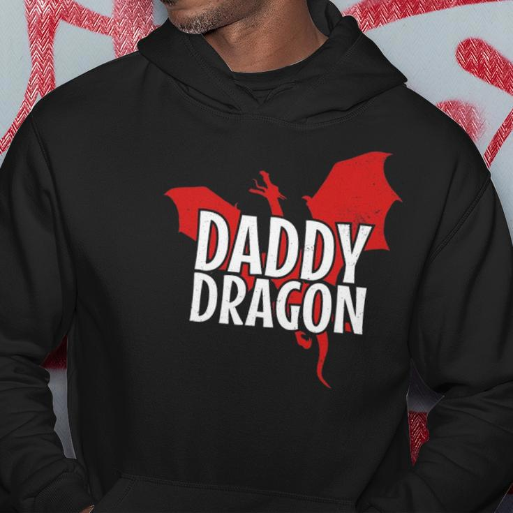 Daddy Dragon Mythical Legendary Creature Fathers Day Dad Hoodie Unique Gifts