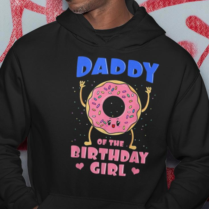 Daddy Of The Birthday Girl Pink Donut Bday Party Hoodie Unique Gifts