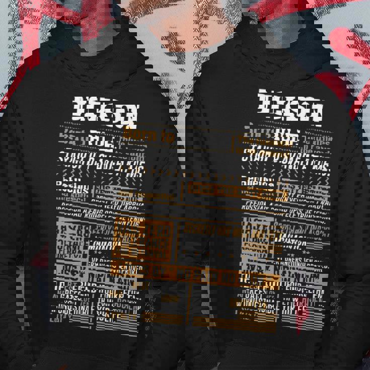 Dickson Name Gift Dickson Born To Rule Hoodie Personalized Gifts