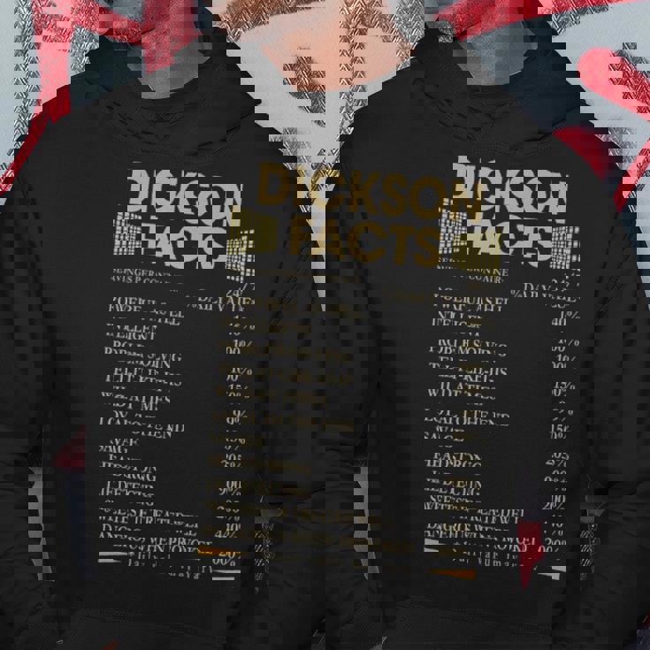 Dickson Name Gift Dickson Facts Hoodie Personalized Gifts