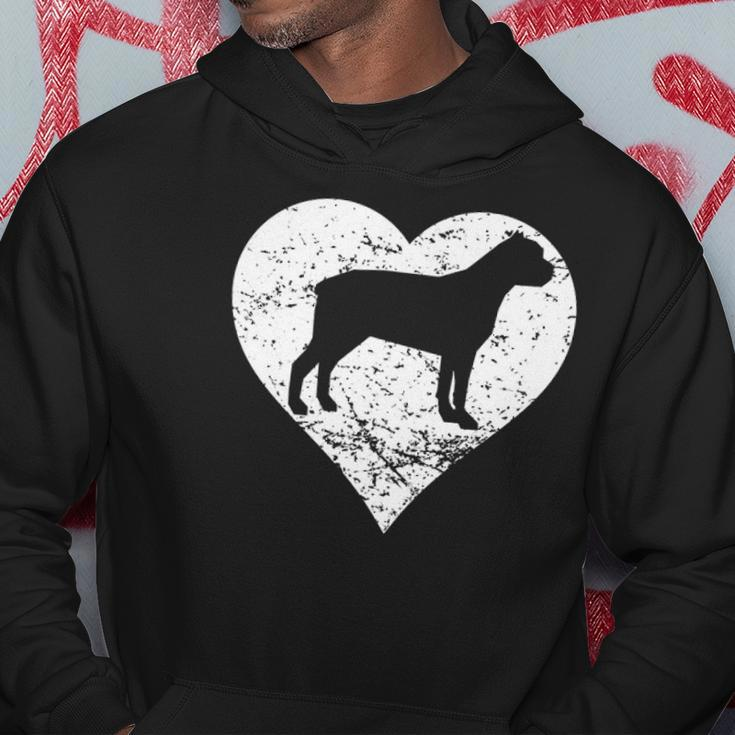 Distressed Cane Corso Heart Dog Owner Graphic Hoodie Unique Gifts