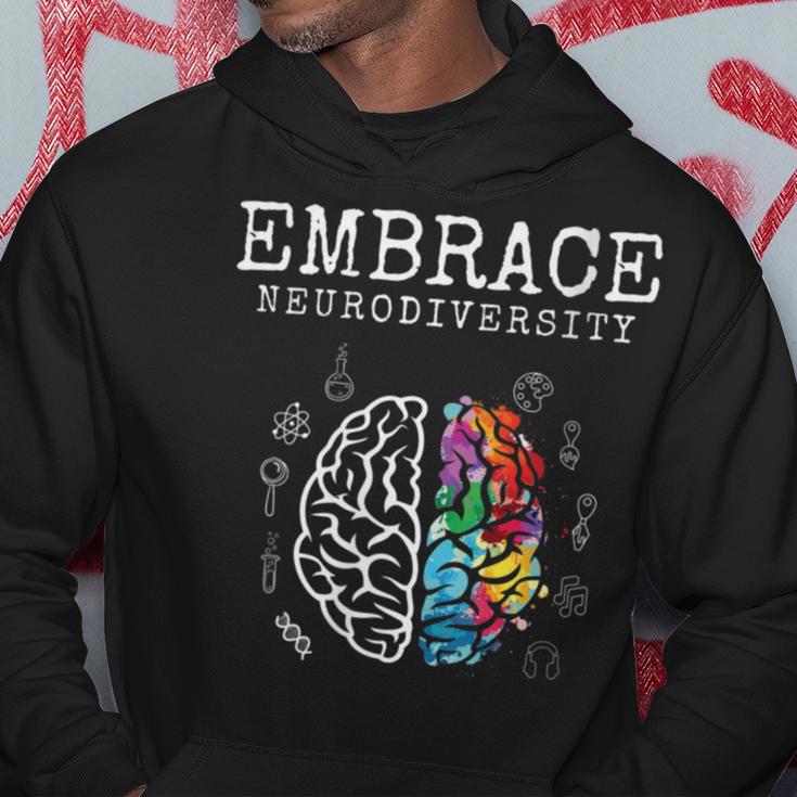 Embrace Neurodiversity Funny V2 Hoodie Funny Gifts