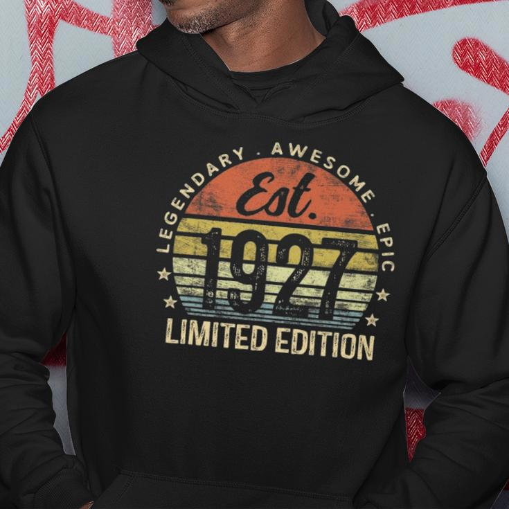 Est 1927 Limited Edition 95Th Birthday Gifts 95 Years Old Hoodie Unique Gifts