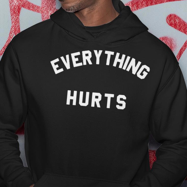 Everything Hurts Workout Gym Hoodie Funny Gifts