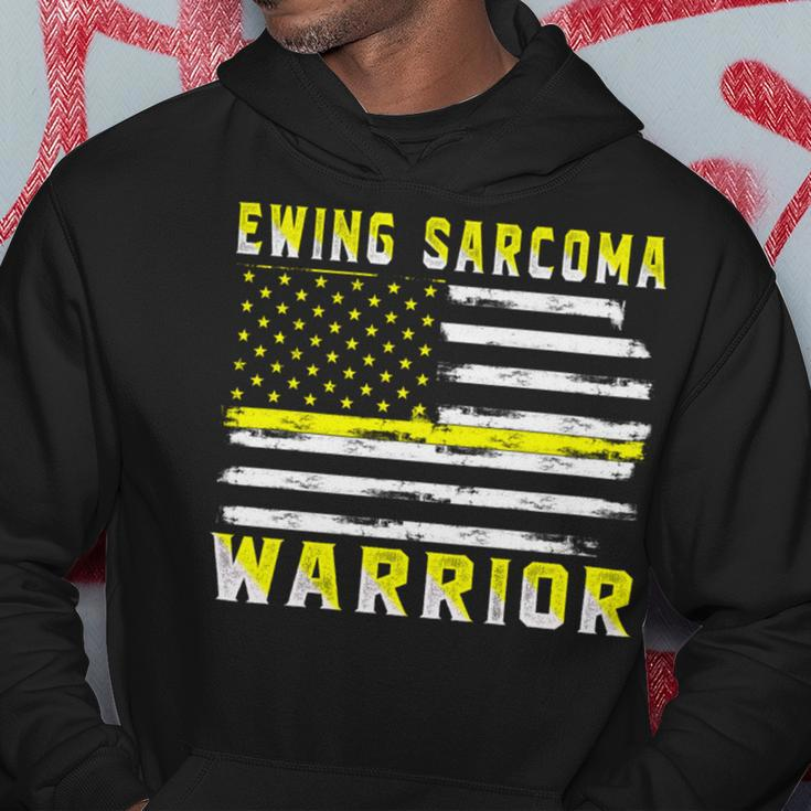 Ewings Sarcoma Warrior Usa Flag United States Flag Yellow Ribbon Ewings Sarcoma Ewings Sarcoma Awareness Hoodie Funny Gifts